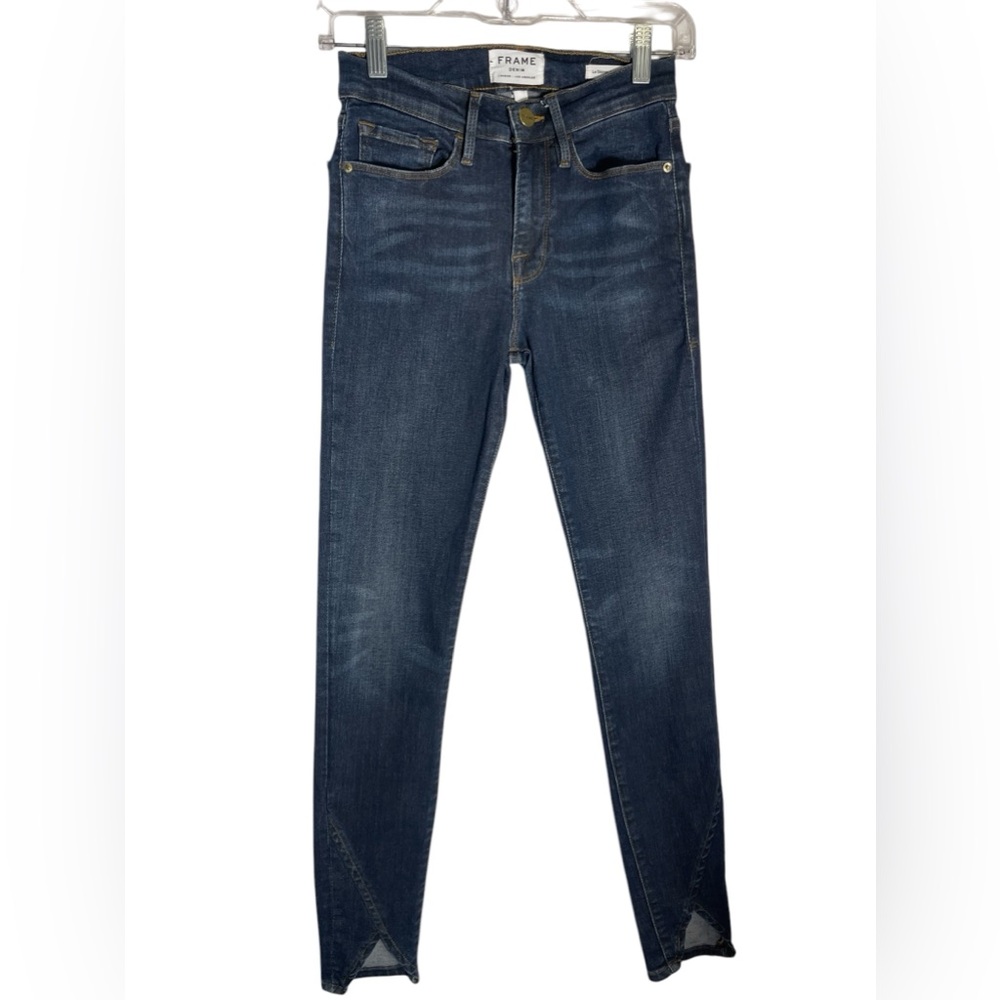 FRAME jeans size 24 women’s Le Skinny de‎ Jeanne dark wash blue jeans 💙💙
